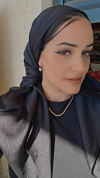 מטפחת מרובעת דגם סול מבריקה שחור