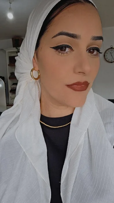 מטפחת מרובעת שמנת כותנה