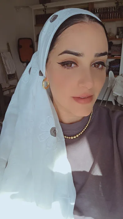 לונג שבת פרחים לבן