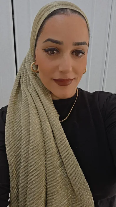 מטפחת לונג נצנץ זהב