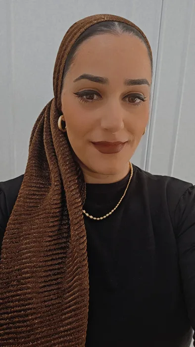 מטפחת לונג נצנץ חום