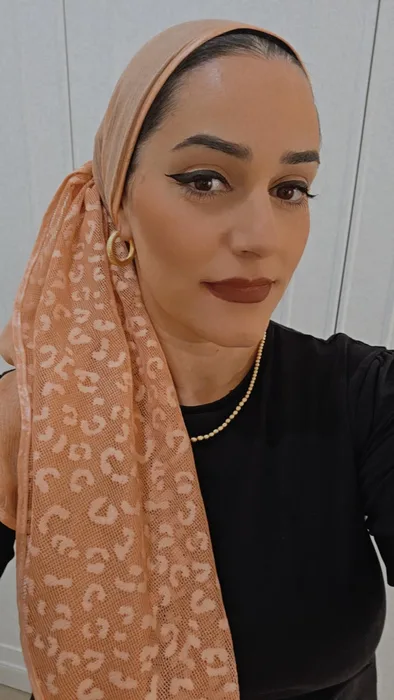 מטפחת מנומר ורוד אחיד