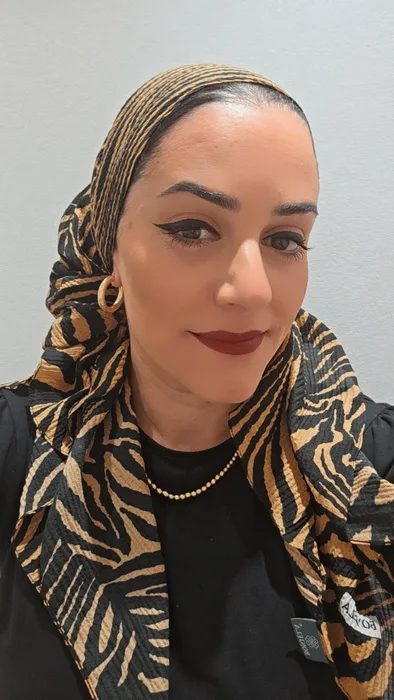 מטפחת מרובעת זברה חום