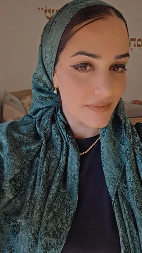 מטפחת דגם אופל תכלת גדולה