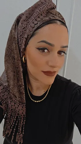 מטפחת קטיפה סגול כהה