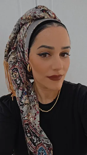 מטפחת לונג דגם נוב רקע אפור