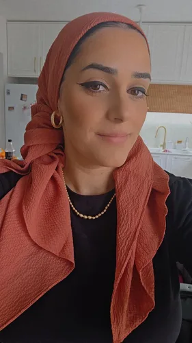 מטפחת קרפ צבע ורוד 3 ב100