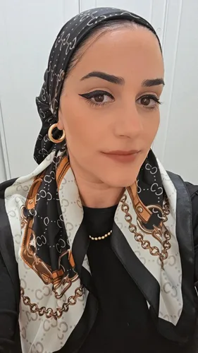 מטפחת מרובעת C שחור